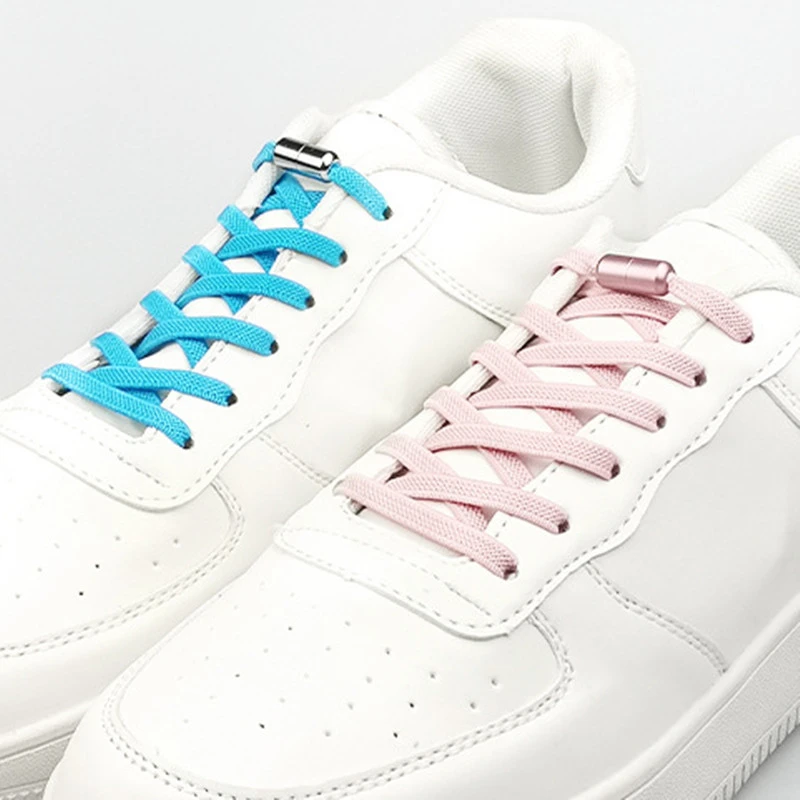 Cordones elásticos para zapatos para niños y adultos, con cierre de Metal, 110cm, al por mayor, 1 | - AliExpress