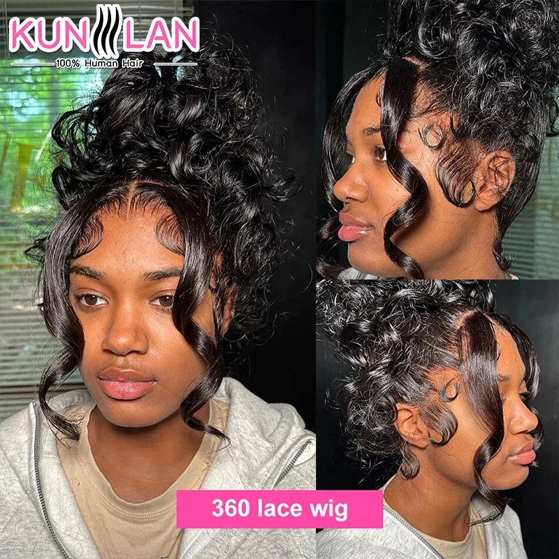 250 High Density 360 Full Hd Lace Front Human Hair Wig Body Wave Frontal Wigs Women Pre Plucked Glueless Wig Ready To Wear