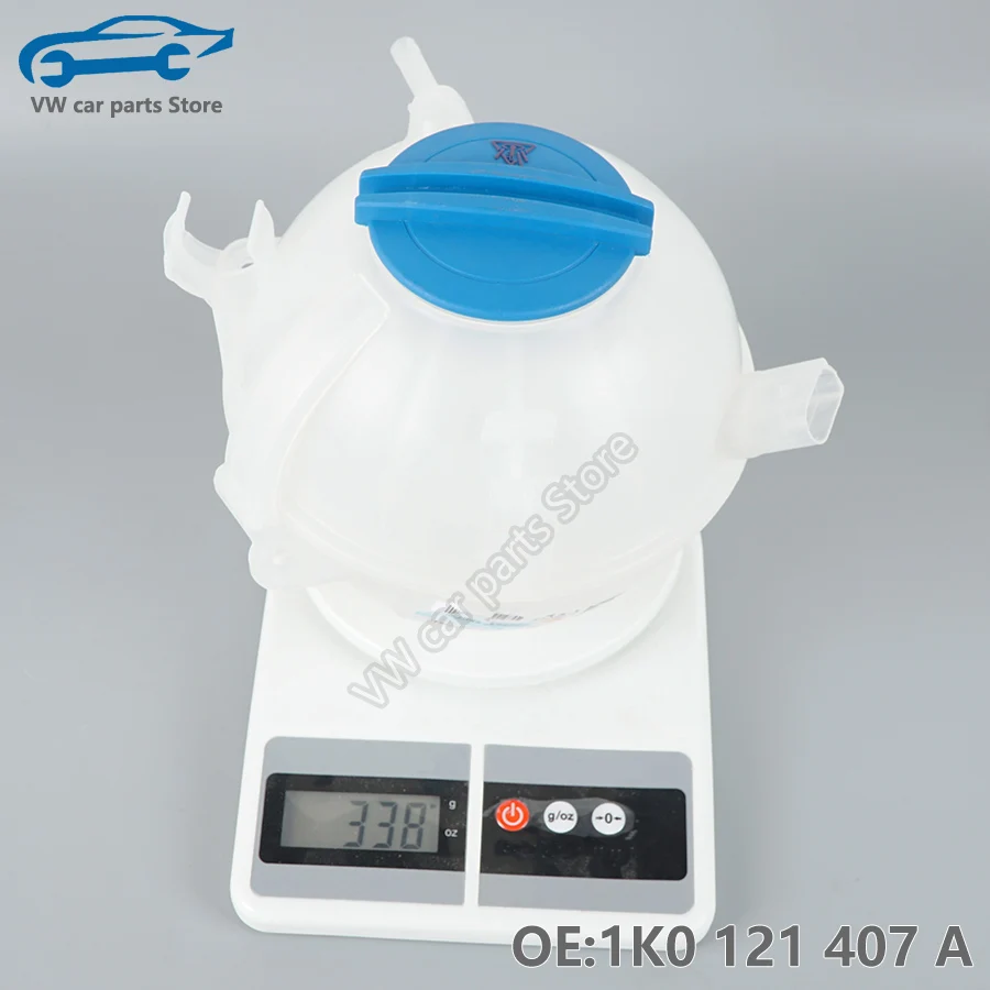 1K0121407A Engine Radiator Coolant Reservoir Tank Bottle And Cap for VW Golf Jetta Tiguan Passat CC Sciricco 1K0 121 407 A
