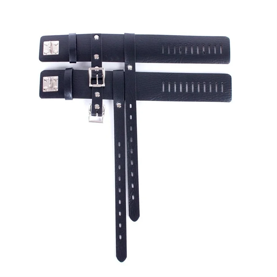 Cuffs Leather Lockable Ankle Locking Belts Restraint Pu Fixed Shoes Accessories High Heeled Shoes Restraints Kit Shoes Straps_voghion.com