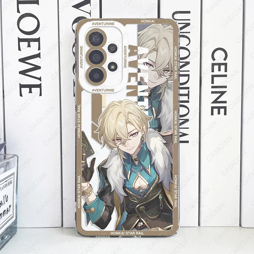 Clear TPU Phone Case Featuring Hot Game Honkai Star Rail Design