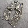 American style Harajuku camouflage floor pants Fashionable camouflage print pattern Gothic hip hop oversized Y2K retro men pants 3