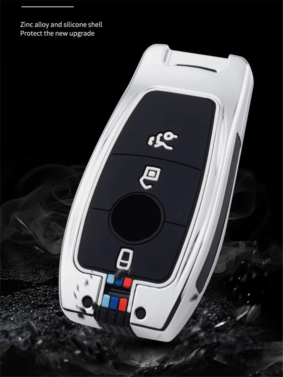 Portachiavi in lega di zinco per auto portachiavi per Mercedes Benz A C E classe S W221 W177 W205 W213 accessori per auto-Styling - S844afde4e8184c9294ab91c71c04d04eu