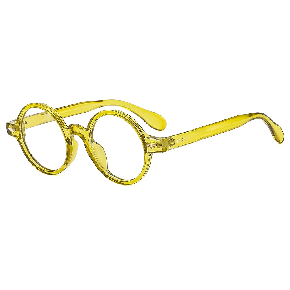 Vintage Unisex Round Anti-Blue Light Glasses - Fashionable Retro Eyewear