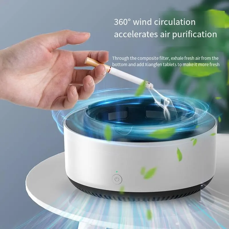 Air Purifier Ashtray Intelligent Passive Smoking Removal Multi Filtration Indoor