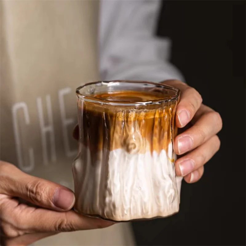 Stump-Shaped Glass Espresso Cups