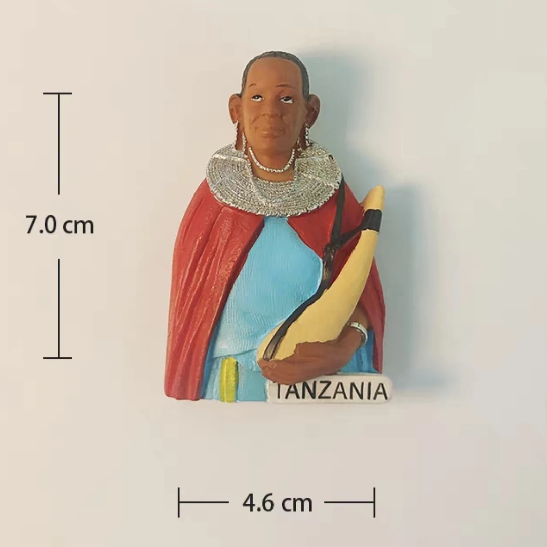 Zanzibar Tanzania - Magnete da frigorifero 3D, regalo per souvenir da donna, decorazione per casa e cucina, collezione Zanzibar