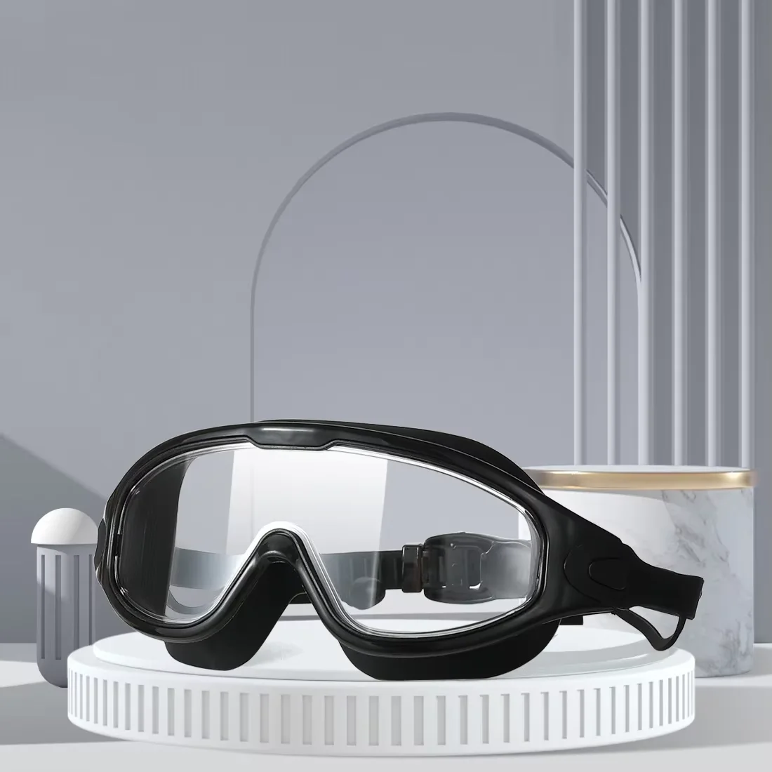 Swimming Goggles For Adult Men And Women High-Definition Waterproof And Anti Fog Electroplating Large Frame Swimming Goggles - 6