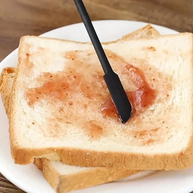 5-Piece Mini Silicone Spatula Set - Heat Resistant Up to 450°F, Non-Scrape Jar & Bottle Scraper for Kitchen Baking Essentials