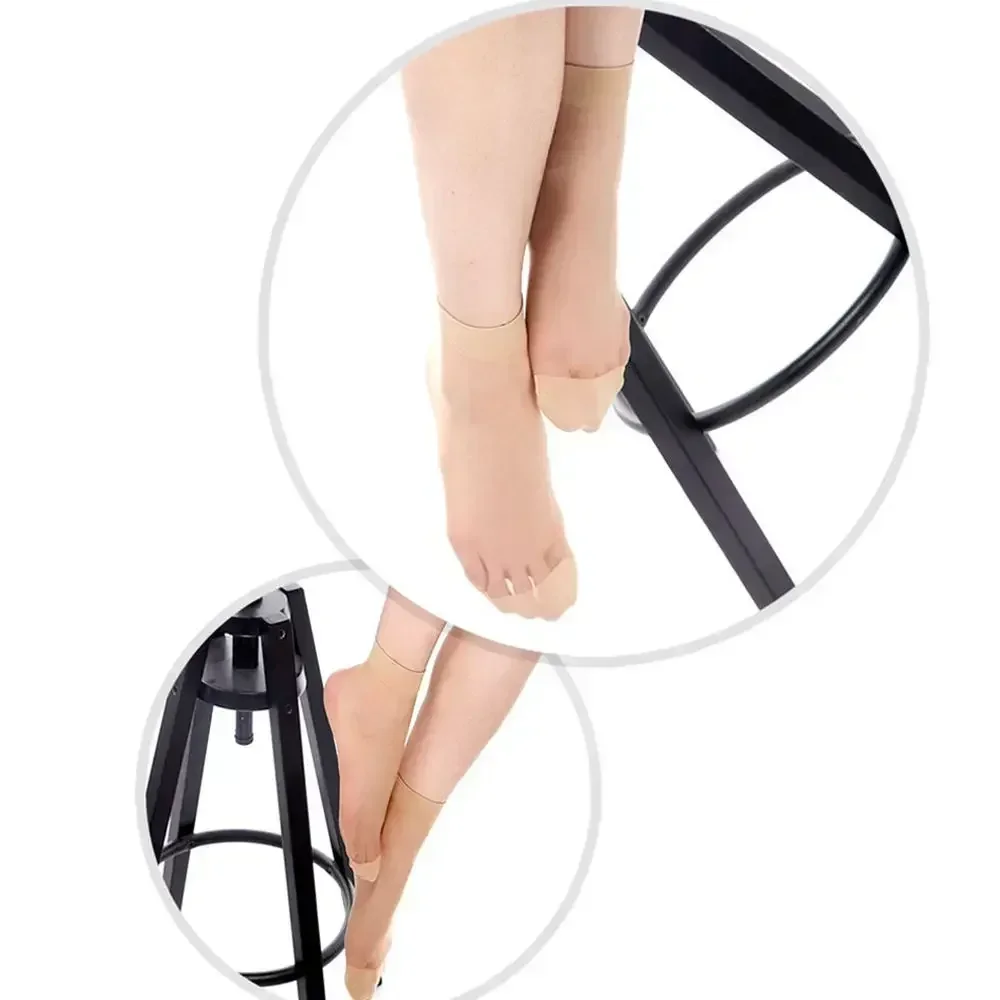 10 Paia Calze Corte Donna Estate Seta Sottile Cristallo - Foto 4