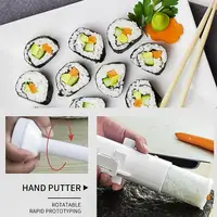 Feriales Sushi-Maker “Sushi Bazooka” – DIY Sushi-Maschine für schnelles Rollen – Einfacher Reis- & Gemüse-Roller aus lebensmittelechtem Kunststoff 1