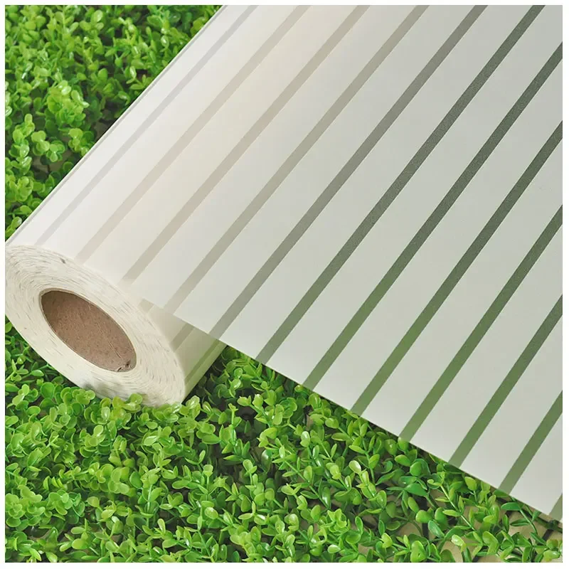 2/3/5 Meter Frosted Window Film For Window Privacy Adhesive Glass Sticker With Glue White Wide Stripes Bathroom Bedroom - Image 6