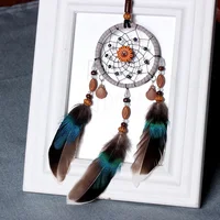 Hot Car Pendant Handmade Dream Catcher Feather Hanging Car Rearview Mirror Ornament Auto Bedroom Decor Room Decor Accessories 2