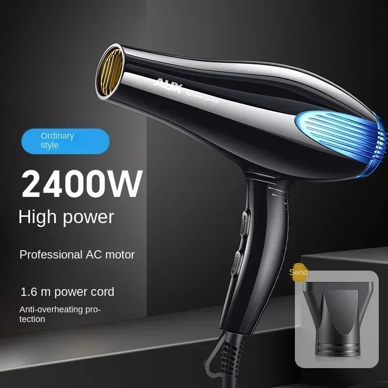 

Special Hair Dryer for Oaks Salon 2400W High Power Negative Ion Fast Drying Hair Care with Blue Light 220V