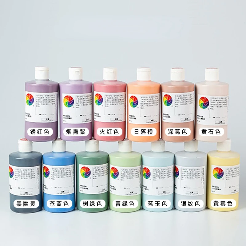 

500ml Concentrated Color Glaze Color Agent Underglaze Painted Lead-free Ceramic Pigment Pottery Bar School Glaze