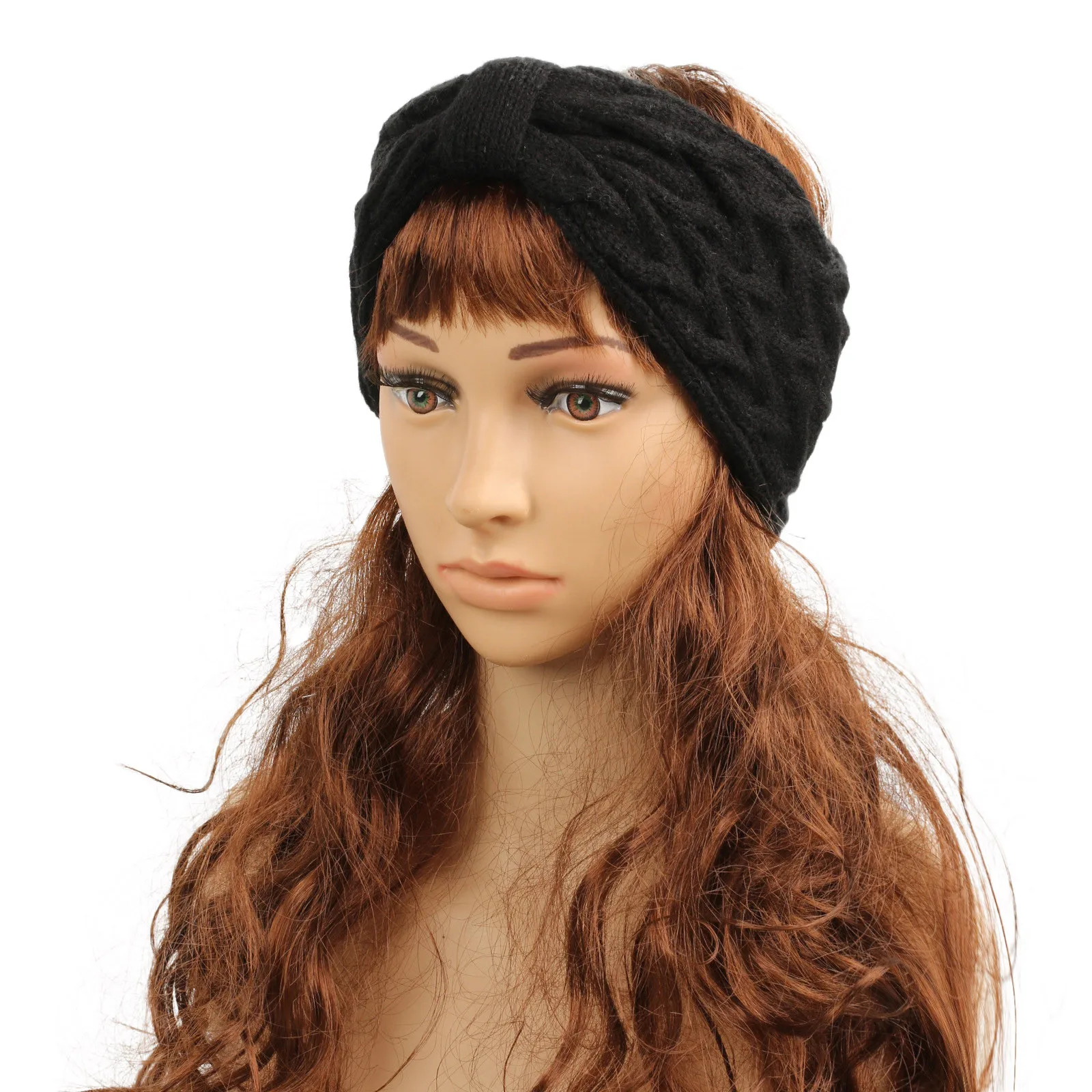 1pack Warm Yoga Headband Winter Headbands For Women Cable Crochet Turban Ear Warmer Sports Hair Band Headband Gifts Ropa De Yoga