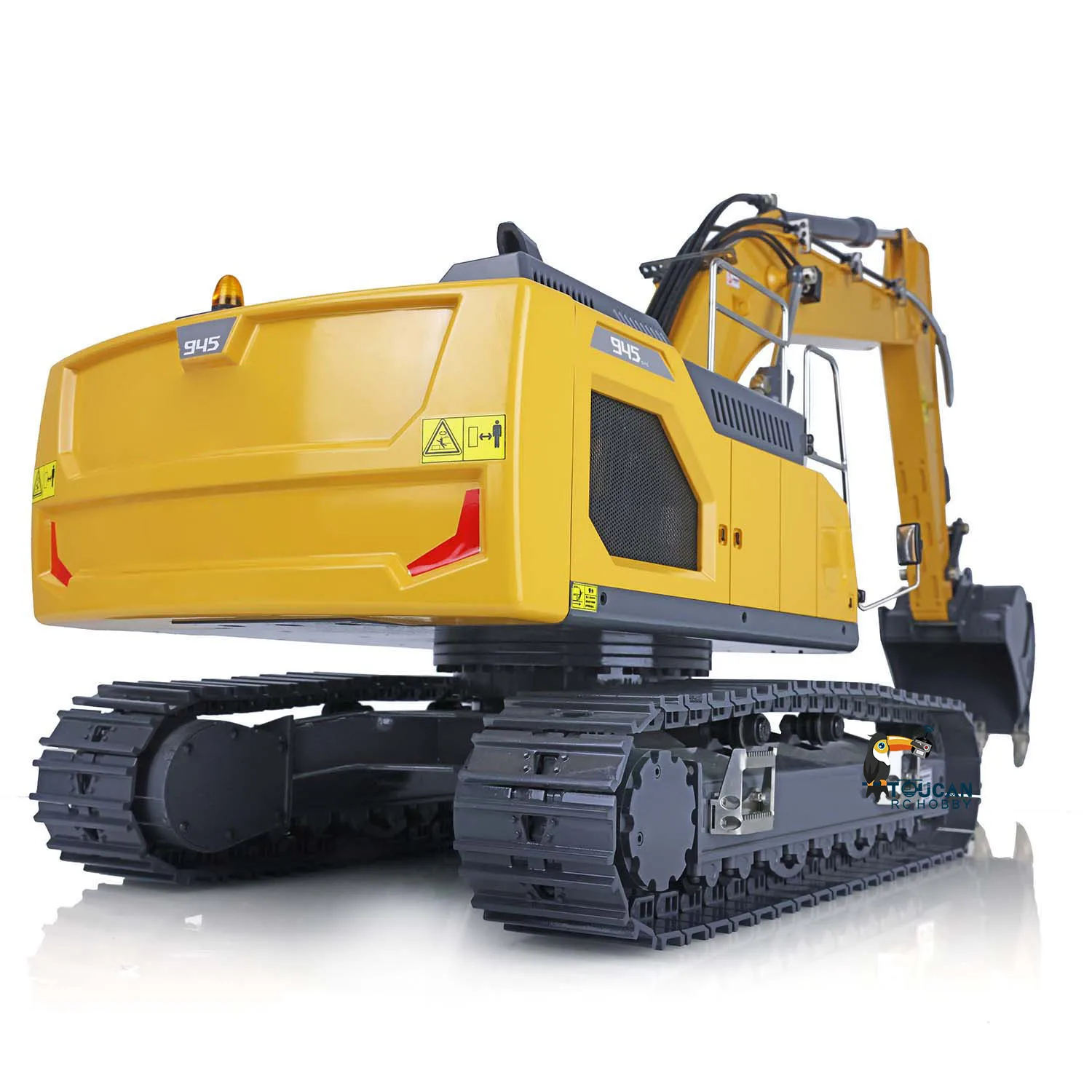 Attachments of XDRC 945 RC Hydraulic Excavator RTR 1/14 Remote Control Digger Construction Truck Rotating Light Electric Model 5