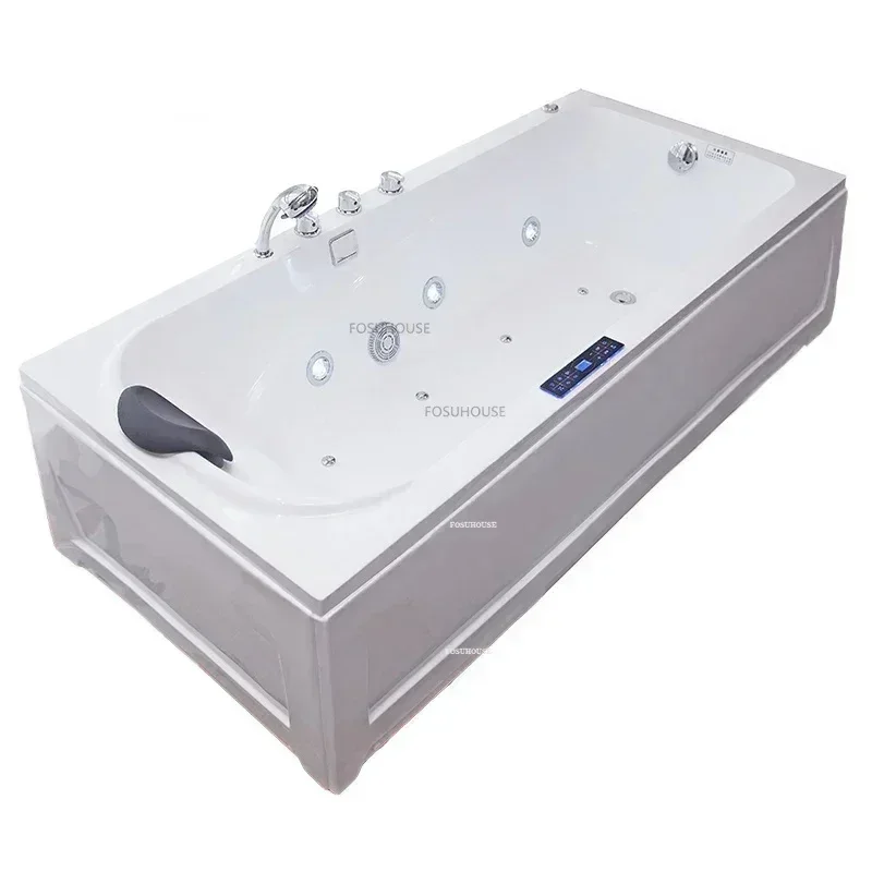 Household Bathroom Bathtub Independent Surf Massage European Style Acrylic Bathtub Light Luxury Aldult Spa Indoor Whirlpool Tub