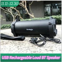 Outdoor Wireless Speaker Boombox with 3.5mm AUX Input Jack USB Large Rechargeable Loud Playtime BT Speaker MP3 for Home Party