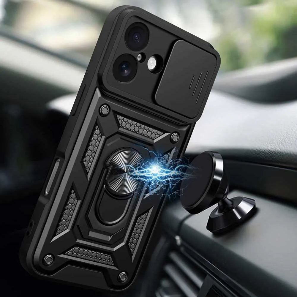 รูปสินค้า เคส iPhone พร้อมฝาปิดเลนส์กล้องแบบเลื่อน