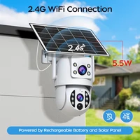 Caméra de surveillance WiFi JOOAN 4K 10MP, caméra CCTV solaire extérieure avec panneau solaire, double objectif, caméra IP PTZ, protection de sécurité 2