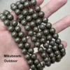 Wholesale Natural 6mm 8mm 10mm Pyrite Round Loose Beads For Jewelry Making DIY Bracelets Necklace Strand Gift 2