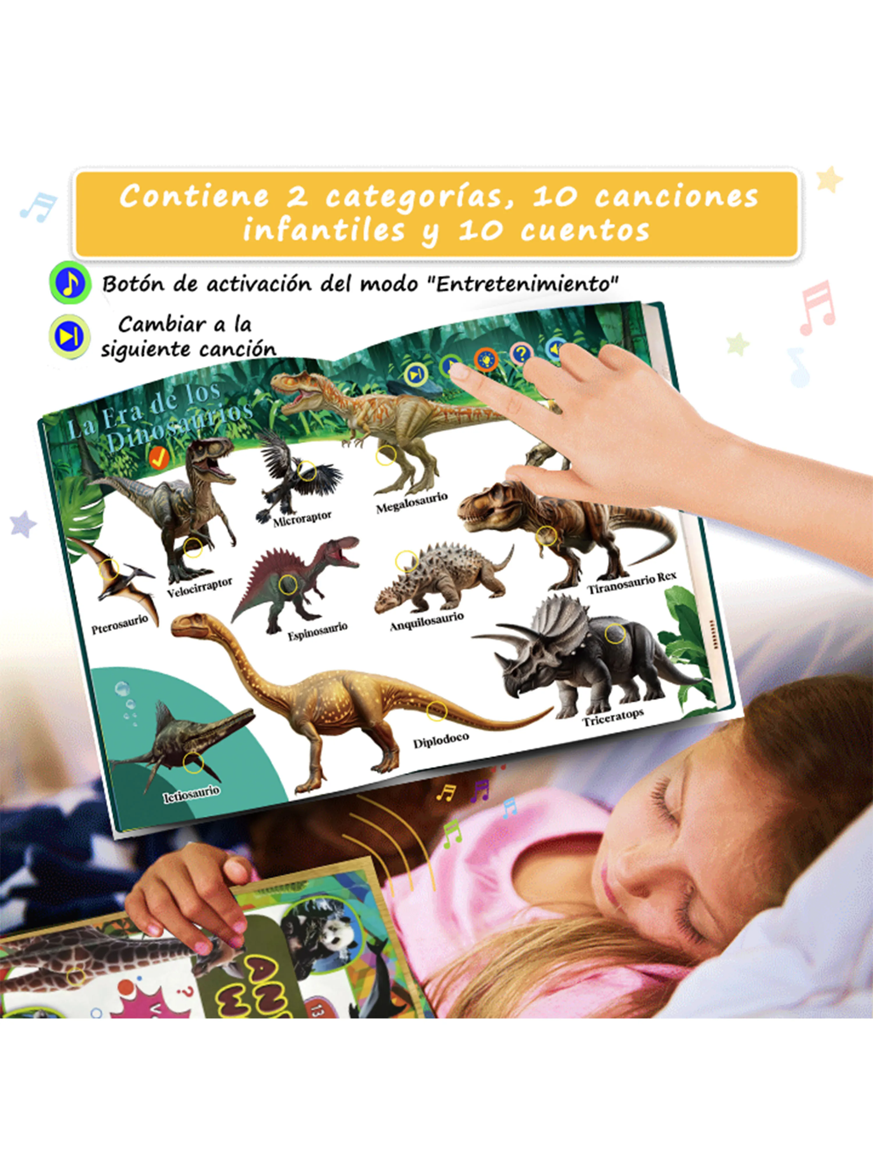 Spanish Point Reading Books Children's Early Educational Toys Montessori Smart Multifunctional Book For Toddler Learning Spanish 5