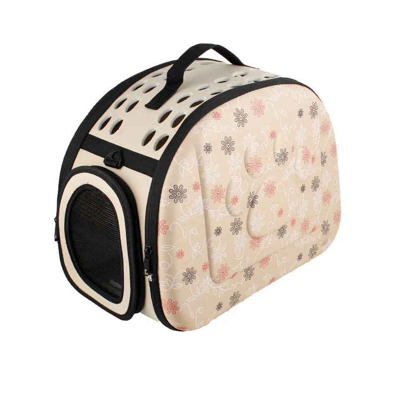 Bolso de hombro para mascotas, bolso de mano para gatos, para viajes al aire libre, transpirable, para cachorros y gatitos, transparente, portátil, con correa para el hombro