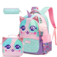 Kids Backpacks for Girls School Bag with Lunch Box School Backpack for Girls Set Cute Bookbag for Kindergarten 1