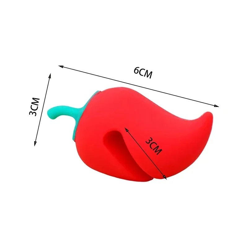 1pcs Spill-proof Lid Lifter Creative Cute Design Overflow Stoppers Pot Cover Lifter Silicone Heat Resistant Holder Kitchen Tools