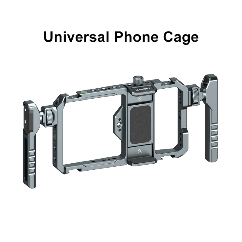 

Leaplight Universal Handheld Phone Cage for Iphone 15 14 Pro / Pro Max Samsung Huawei Video Cage Mobile Phone Stabilizer