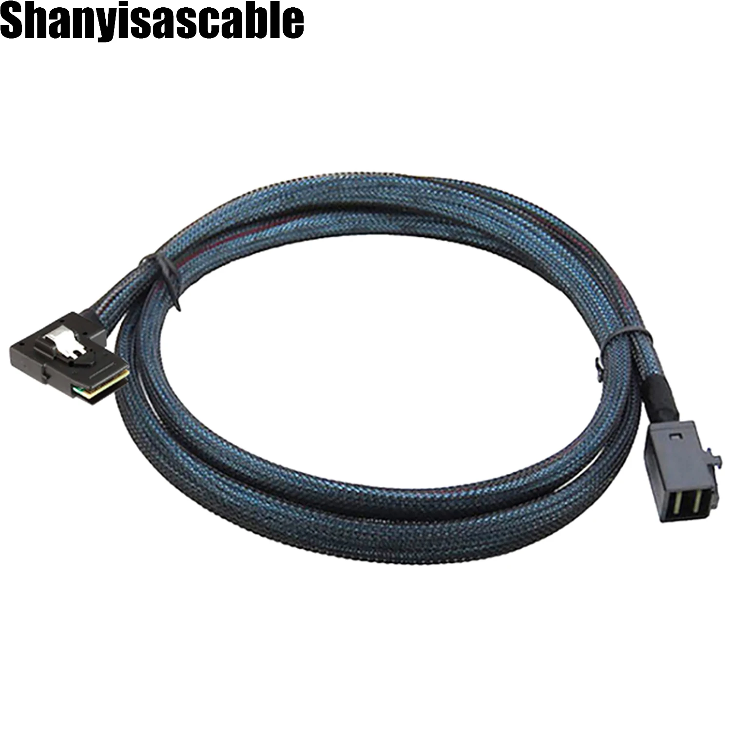 1.0M Mini SAS HD SFF-8643 36P male to SAS 36P SFF-8087 left angle server cable sas sff cable