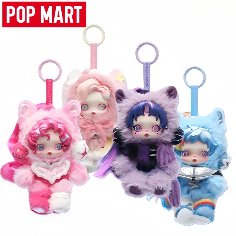 New POP MART SKULLPANDA x My Little Pony Series Blind Box Vinyl Doll Pendant Trendy Toys Mystery Box Action Figure Surprise Toy