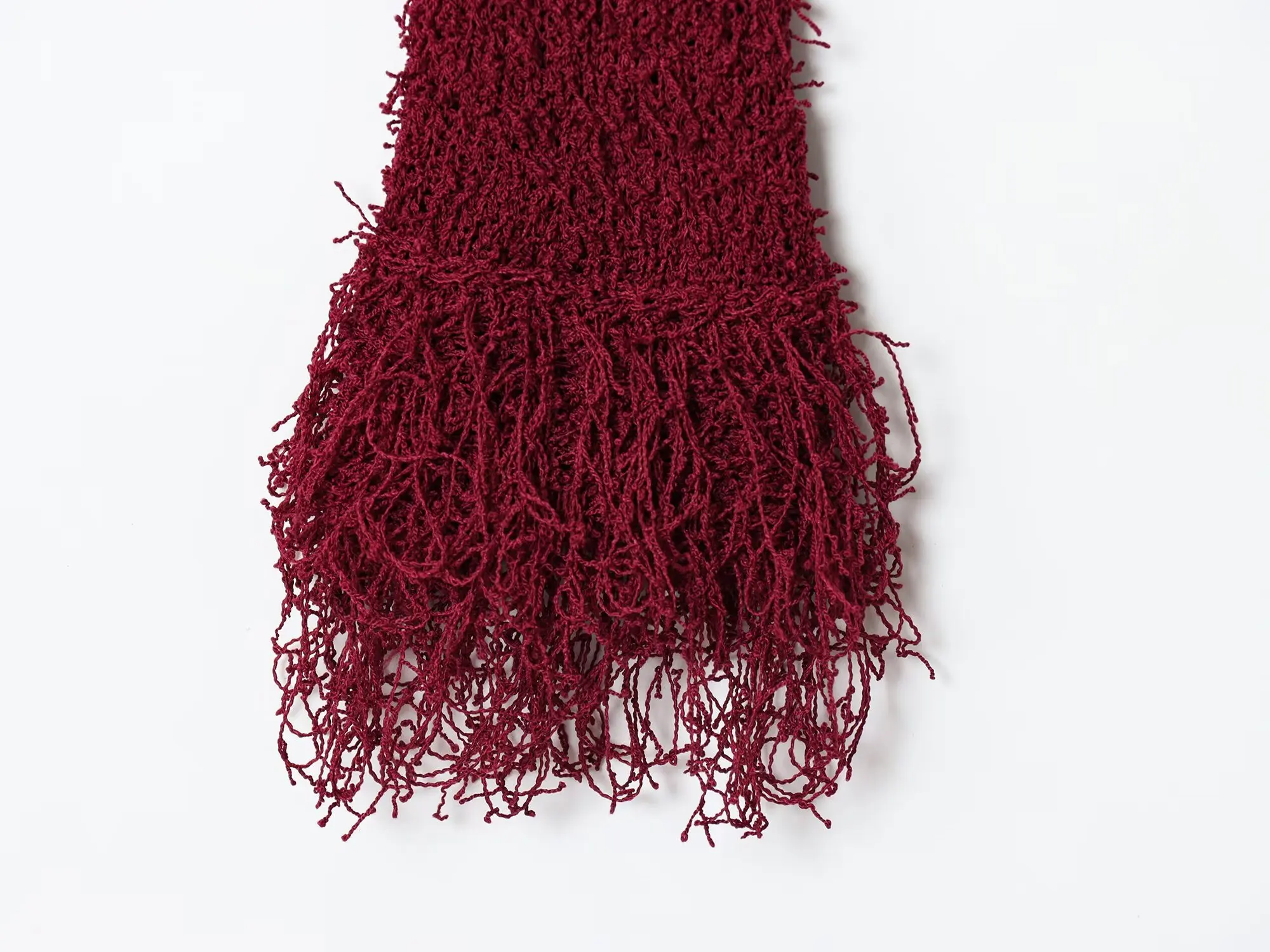 Women'S Short Knitted Cardigan Jacket Solid Color O-Neck Hanging Button Long Sleeve Knitted Slim Fit Cardigan Cuffs With Tassels