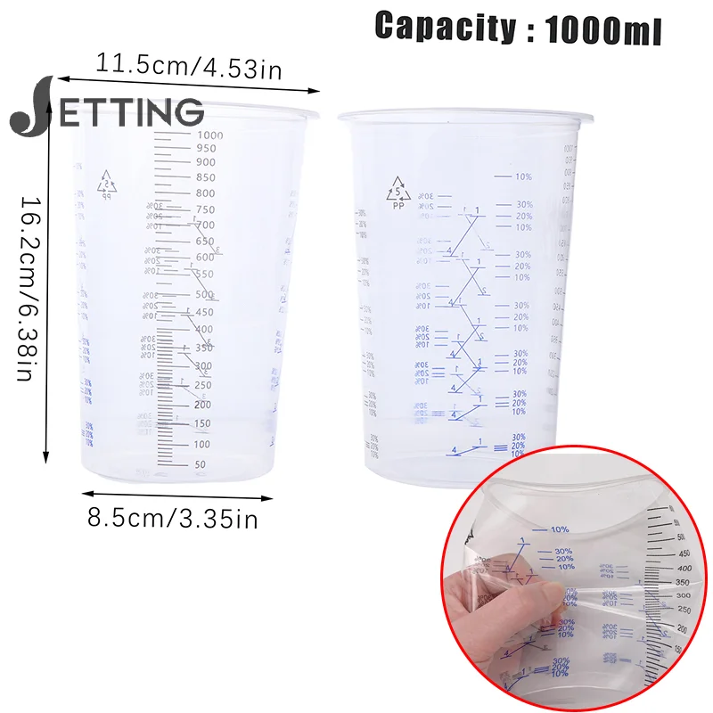 

10 шт., колпачки для Смешивания Краски, 1000 мл