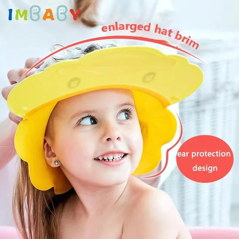 Kids Hair Wash Shield Direct Visor Caps Shampoo Bathing Shower Cap for Children Baby Hats
