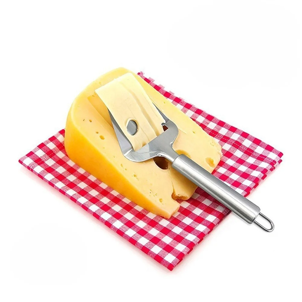 Description Picture 4 of itemSilver Stainless Steel Cheese Peeler Cheese Slicer Cutter Butter Slice Cutting Knife Kitchen Cooking Cheese Tools
