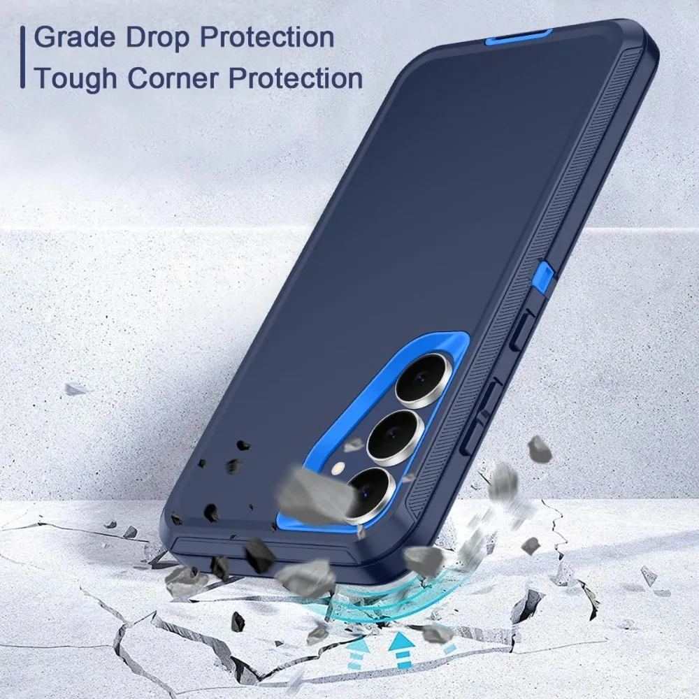 Heavy Duty 3-Layer Armor Protection Phone Case with Matte Impact Resistance