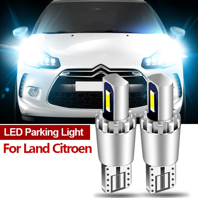 2Pcs Led Lampadina Di Parcheggio Lampadina W5W T10 194 Canbus Per Citroen Berlingo C1 C2 C3 Picasso C5 C6 C8 C4 Aircross Ds3