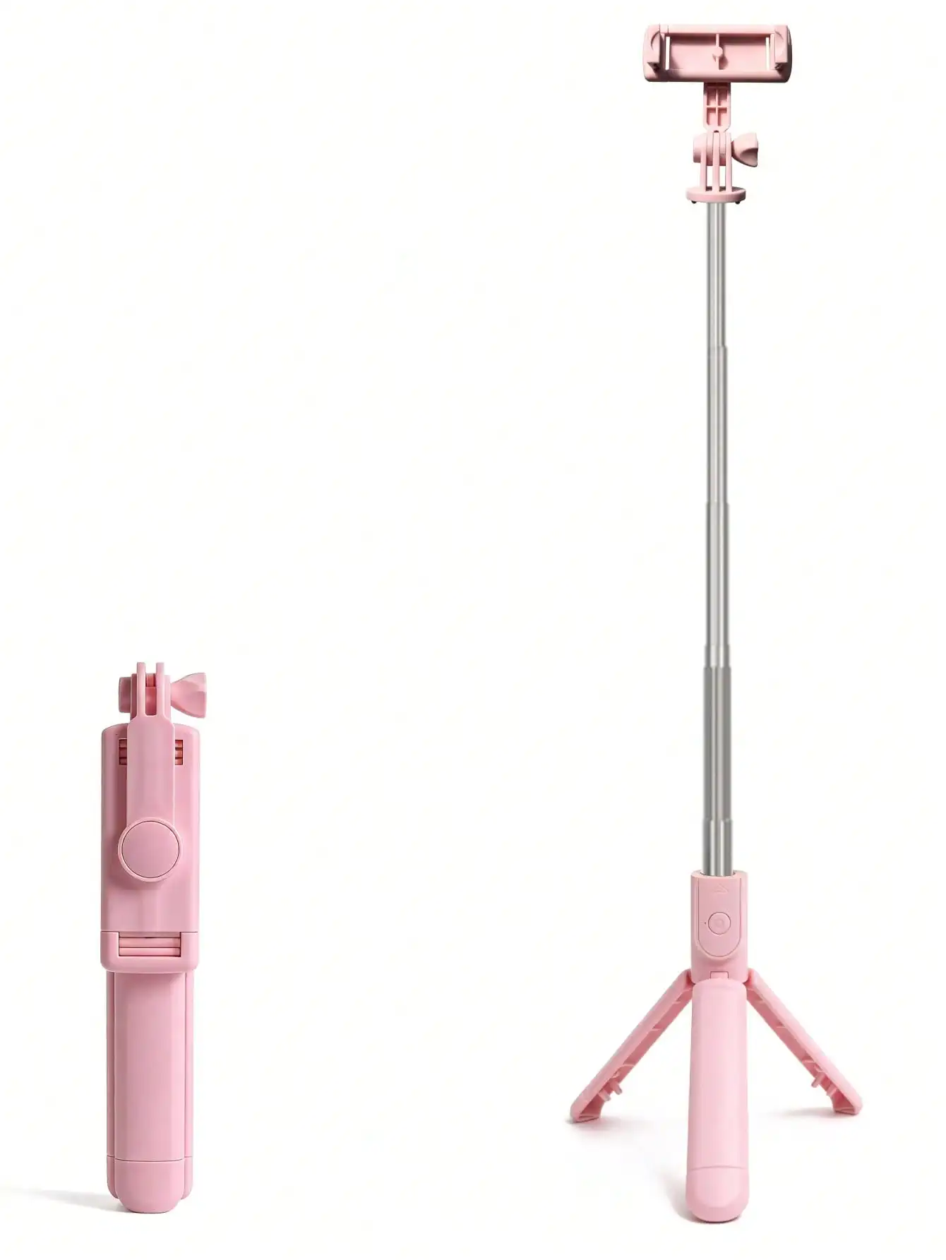 Wireless Selfie Stick with Remote Control and Integrated Tripod Stand