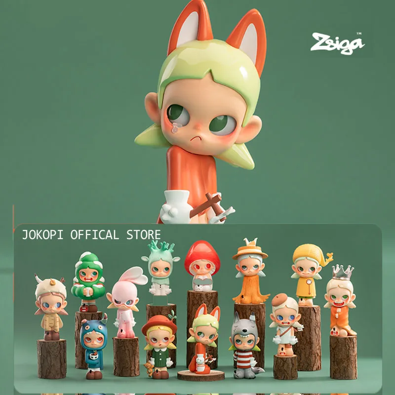 Pop Mart Zsiga Walking In The Forest Series Blind Box Toys Guess Bag Mystery Box Mistery Caixa Action Figure Modello Surpresa