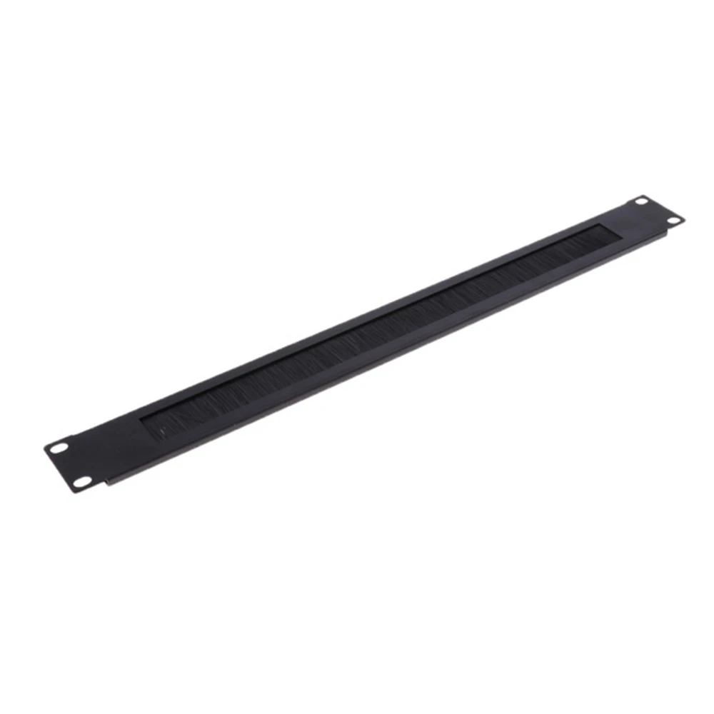1U 19Inch RACK MOUNT Blanking Plate Rack Mounting Blank Network Brush Panel Server Cabinet Cable Management 1Pcs