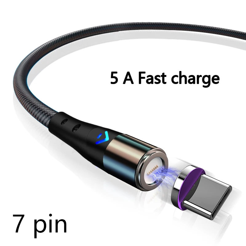 Magnetic Fast Charging 360° Rotating Cable - 5A