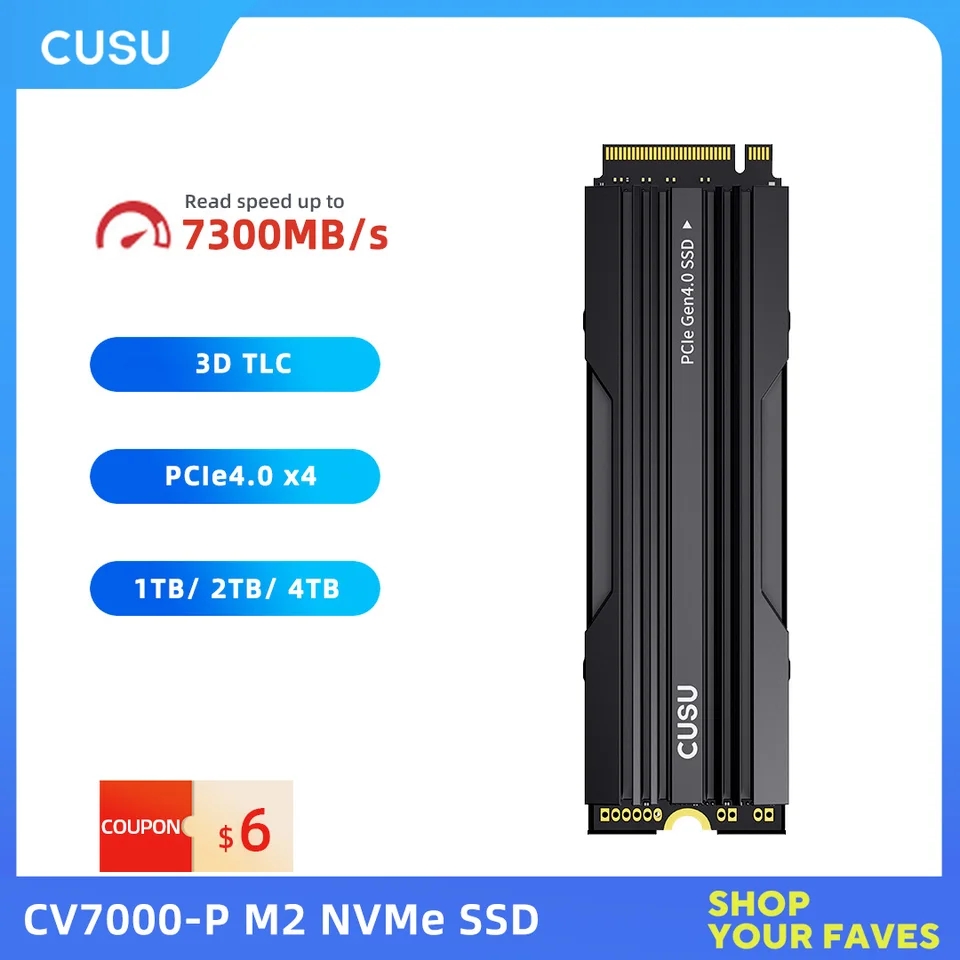 CUSU SSD NVMe 1tb 2tb 4tb Hard Disk SSD M.2 2280 PCIe4.0 Internal
