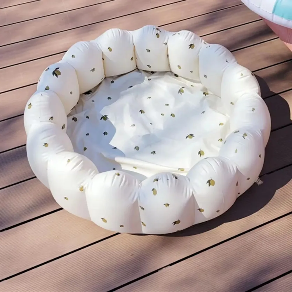 Baby Swimming Pool Foldable Cute Pattern New Children's Inflatable Petal Pool Baby Round Splashing Wave inflatable swimming pool
