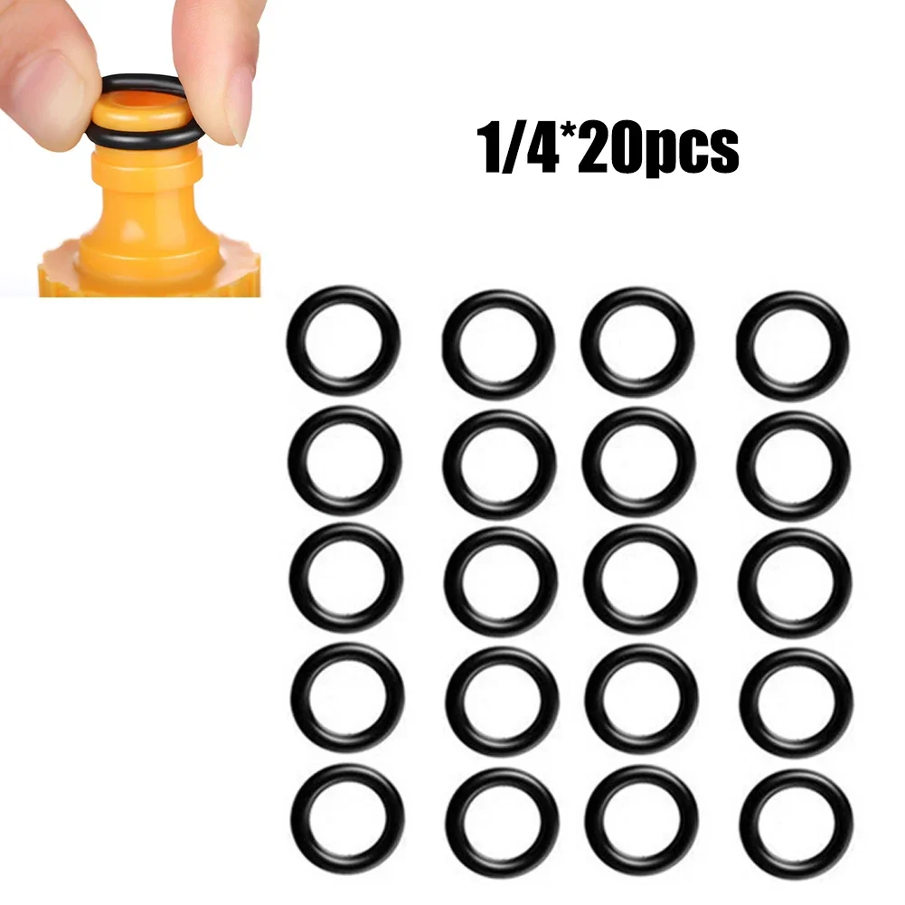 O-Rings 1/4 M22 3/8 O-Rings High Pressure Seal For Pressure Washer Hose Quick Disconnect Connector Tools Yellow 20pcs