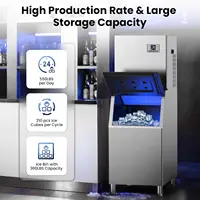 Commercial Ice Maker, Ice Making Machine with Large Storage Bin, Auto Self-Cleaning Ice Maker Perfect for Home Bar Business 2