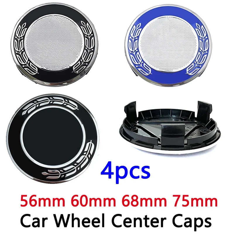 

4pcs 56mm 60mm 68mm 75mm For Car Wheel Hub Center Caps Rim Cover Hubcaps Emblem Logo Badge A1714000025 Auto Styling Accessories