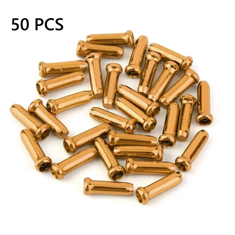 50 PCS Bicycle Cable End Caps Bike Wire End Caps Brake Derailleur Shifter Cable Tips Crimps MTB Bike Bicycle Accessories