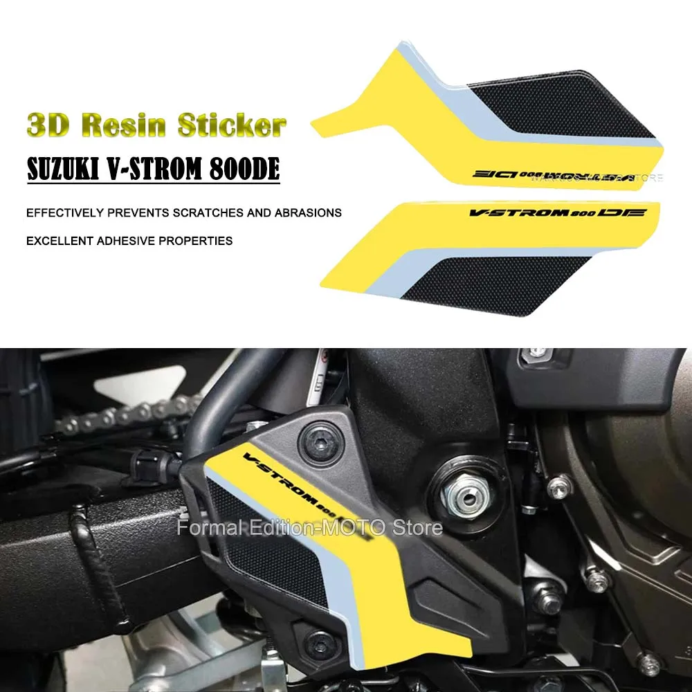 3D Resin Stickers Waterproof Pedal Stickers Motorcycle Sill Protection Anti scratch stickers for Suzuki V-Strom 800DE 2023 carmilla at mt car pedals for nissan march 2011 2012 2013 2014 2015 stainless steel auto gas brake pedal protection cover